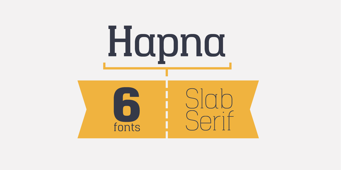 Police Hapna Slab Serif